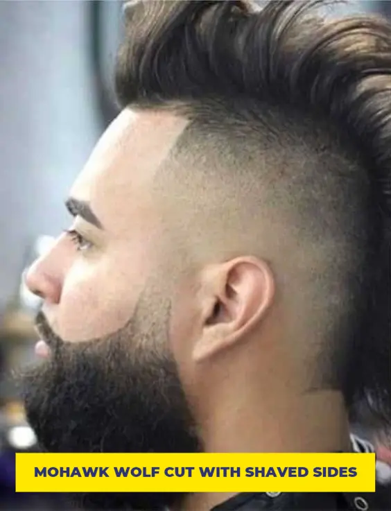 Mohawk Wolf Cut with Shaved Sides