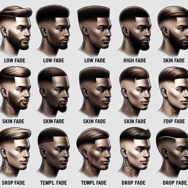 types of fades